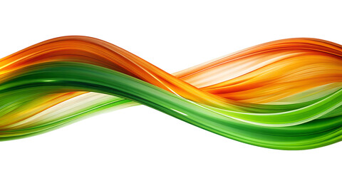 Obraz premium abstract colorful wave on transparent white background