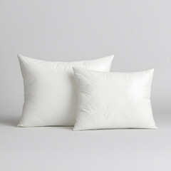 Soft white pillows with simple quilted design for comfort