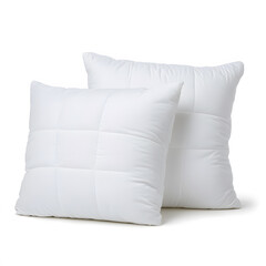Soft white pillows with quilted design, perfect for comfort and style