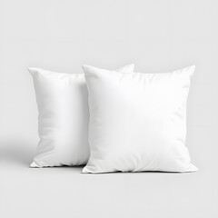 Soft white pillows with clean edges, perfect for any decor style
