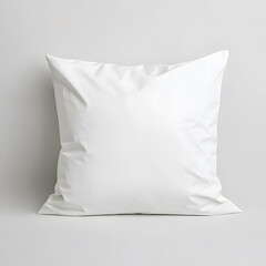 minimalist white pillow on neutral background, perfect for decor