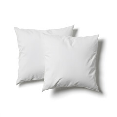 Soft white pillows with smooth textures, perfect for comfort and relaxation