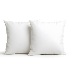 Soft white pillows with subtle satin finish, perfect for comfort