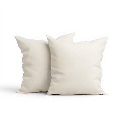 Soft white pillows with subtle satin finish, perfect for comfort