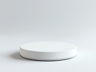 White background, round flat platform, soft lighting, minimalist style