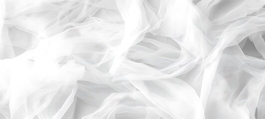 Obraz premium White tulle fabric texture background