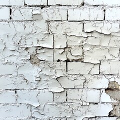 Obraz premium weathered white brick wall rustic high resolution hd image