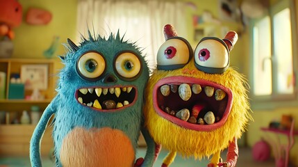 Delightful And Imaginative Monsters Bright