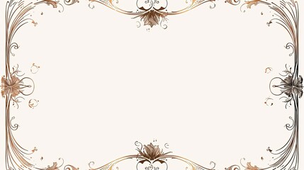 simple side brackets shapes, pure brown color, line