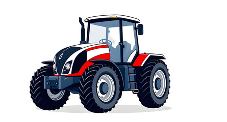 tractor isolated on white background
