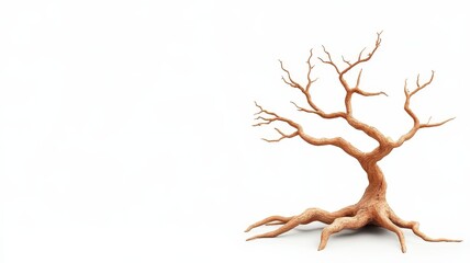 Majestic ancient tree with sprawling, twisted branches reaching towards the sky.