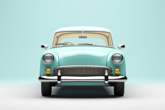 Fototapeta Vintage car vehicle transportation convertible.