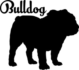 Bulldog. dog silhouette, dog, dog breeds, logo, vector, love me love my dog, silhouette, i love my dog, animal, illustration, icon, sign, design, black, symbol, pet, love
