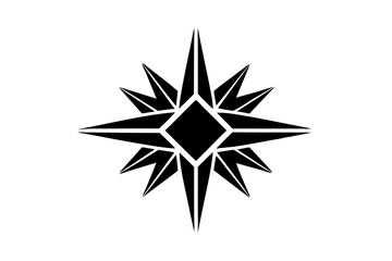 Obraz premium black and white star