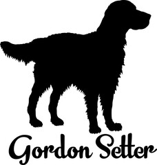 Gordon Setter. dog silhouette, dog, dog breeds, logo, vector, love me love my dog, silhouette, i love my dog, animal, illustration, icon, sign, design, black, symbol, pet, love

