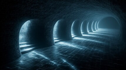 Futuristic visualization of quantum physics, with particles, waves, and light beams interwoven, representing the strange and infinite possibilities of quantum mechanics