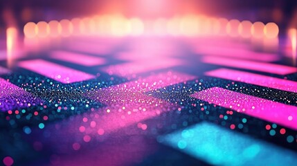 Floor abstract background concept. Vibrant abstract background with colorful lights and sparkles for creative projects.