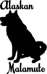 Alaskan Malamute.svg dog silhouette, dog, dog breeds, logo, vector, love me love my dog, silhouette, i love my dog, animal, illustration, icon, sign, design, black, symbol, pet, love

