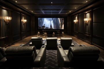 Luxury Home Theater: Creating a Private Cinema Room for a Modern and Stylish Interior Design of a House