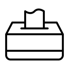 Cleaning Wipes Vector Line Icon Design