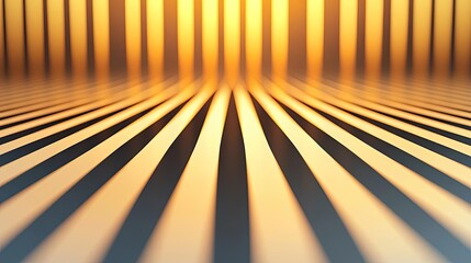 Naklejka premium Floor abstract background concept. Abstract design with striped lines creating a mesmerizing golden illusion.