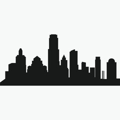 cityscape buildings isolated icon