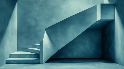 Conceptual illustration of abstract architecture, featuring geometric shapes, bold lines, and futuristic structures, symbolizing the intersection of modern design and innovative construction