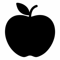 Apple Silhouette Bold Vector Design