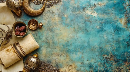Antique Metalwork and Dates on Aged Parchment