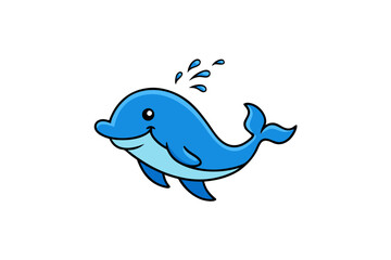 Obraz premium blue cartoon
