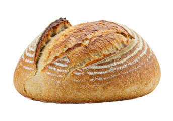 Loaf of bread isolated on white background, no depth of field, sharp.