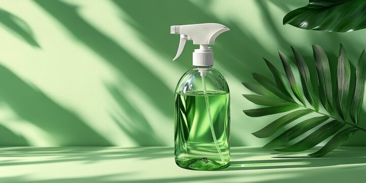 Hypochlorous Acid is an effective disinfectant targeting allergens, bacteria, and viruses, featuring a green space for an eco friendly touch and clear branding.