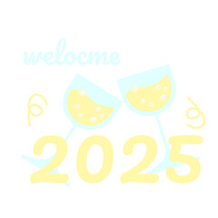 Welcome 2025 Lettering