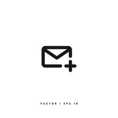 New Email Icon. Editable Stroke