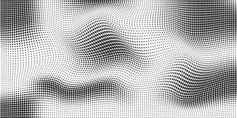 Halftone gradient vector background. From light to dark dots. vector ilustration
