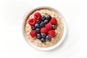 Blueberry breakfast berries oatmeal.