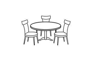 two chairs and table