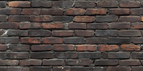 Obraz premium Textured brick wall background featuring unique grain patterns, perfect for showcasing the charm of brick wall aesthetics. This brick wall texture adds depth and character to designs.
