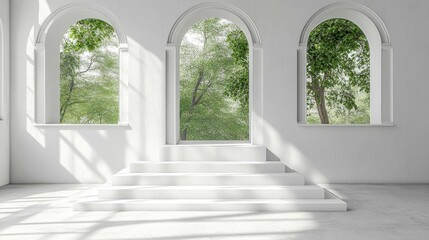 Modern podium isolated on a bright background, with an open front and sleek lines, perfect for conferences, events, and professional presentations.