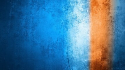 Fototapeta premium Textured blue and orange abstract background with a gradient effect showcasing artistic color blending and depth