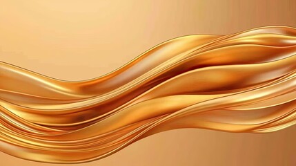 Gold abstract background idea. Elegant golden waves create a smooth, flowing background for stylish designs.