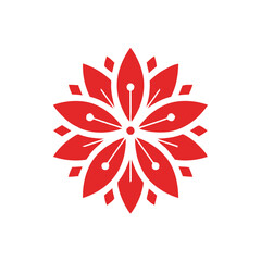 Chinese New Year Flower Vector Illustration