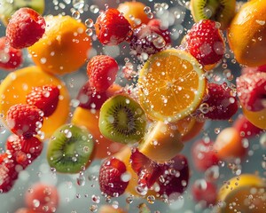 Elevate the appeal of the fruit with a dynamic and modern twist by presenting it from a tilted angle view, invoking a sense of freshness and vibrancy