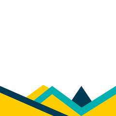 Modern Geometric Footer