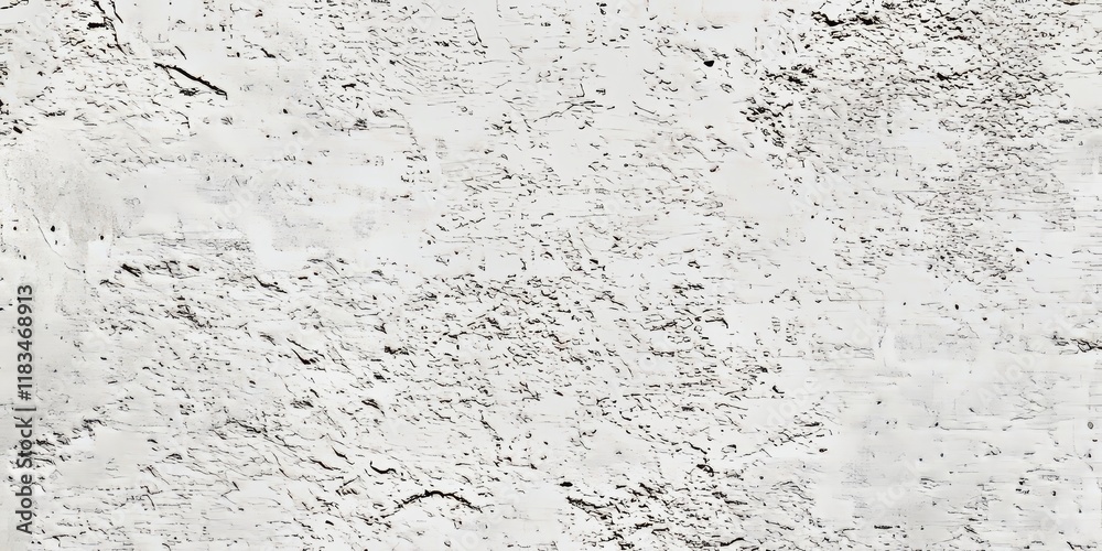 Poster seamless texture of a white cement wall featuring a rough surface, complemented by a concrete floor,