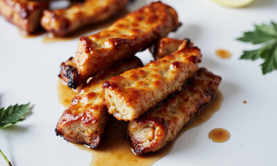 Pork Belly Bites with Apple Cider Glaze
