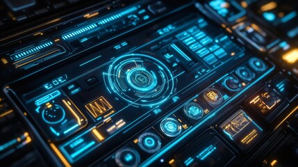 Obraz premium Future technology interface design