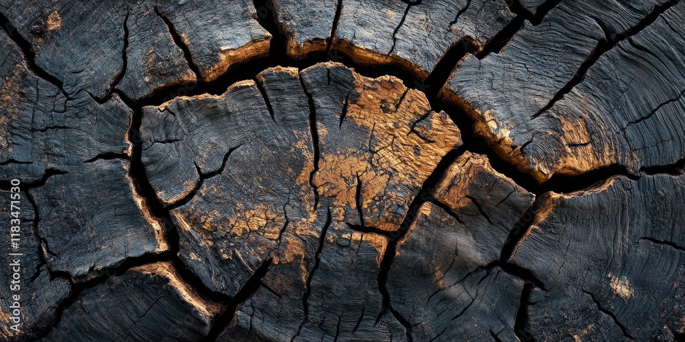 Poster Texture of tree trunk surface showcasing intricate natural patterns. This tree trunk texture highlights the unique characteristics found in the natural pattern of various tree trunks.