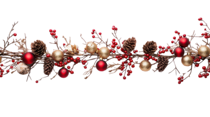 Red and black Christmas background with ripe red berries and currants on a snowy branch, creating a festive and healthy holiday decoration with fresh fruit and winter vibes