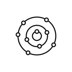 Antioxidant icon Isolated flat vector in outline